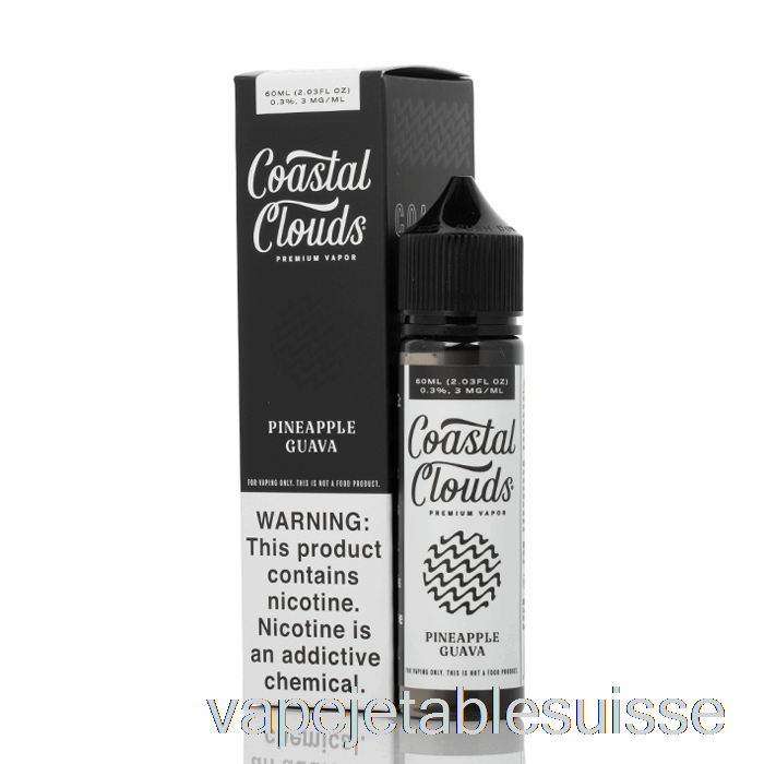 Vape Suisse Goyave Ananas - Nuages ​​côtiers Co. - 60 Ml 0 Mg